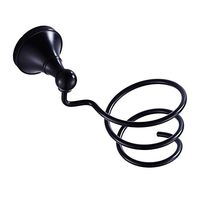 LOSYU Spiral Hair Dryer Holder, Wall Mounted Brass Blow-Dryer Rack, Organizer Hair Care Styling Tool, Nail-Free Glue Or Punching Installation for Bathroom Washroom Salon