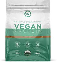Organic Vegan Protein Powder - Plant Based Protein Powder Blend with Pea Protein and Added Organic Omega's - Raw, Non Dairy, Gluten & Soy Free, Non GMO (Vanilla, 30 Serving)