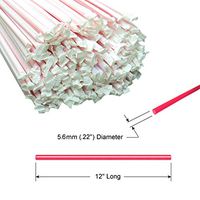 12 inch x .22" Diameter Disposable Red Plastic Straws Paper Wrapped - Direct to You from Our USA Warehouse - Mymicco 17711