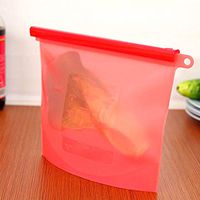 Pretty Comy 1pcs Food Storage Silicone Bags Food Preservation Reusable Silicone Bags for Refrigerator