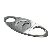 FULUSHOU Stainless Steel Double-Edged Cigar Cutter Scissors Sharp Cigar Cutter