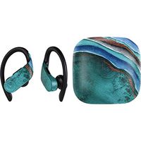 Skinit Decal Audio Skin for PowerBeats Pro - Officially Licensed Originally Designed Turquoise Watercolor Geode Design