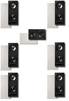 Polk Surround In-wall System:(bundle of 7 Speakers) 3 Pairs of 265rt, One 255crt Center In-wall Front