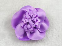 10pcs Matt Plum Radish Flower Appliques Craft DIY Pick Color (Purple)