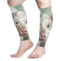 Calf Leg Compression Sleeve For Men Oil Painting Pig Pregnancy Pain Relief UV Protection Arm Cooling