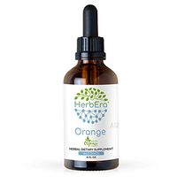 Orange A120 Alcohol Herbal Extract Tincture, Organic Orange (Citrus Sinensis) Dried Peel (4 fl oz)