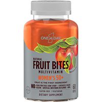 One A Day Women's 50+ Natural Fruit Bites multivitamin, Apple, 60 Count