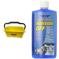 Ettore 86000 Super Bucket with Handle, 3-Gallon & Ettore 30116 Squeegee Off Window Cleaning Soap, 16-Ounce