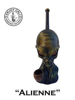 Handmade Tobacco Pipe Art Collectible Smoke Functional New Collection"Alienne"