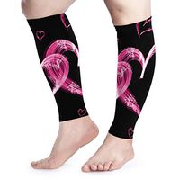 Purple Heart Lovely Calf Compression Sleeves - Leg Compression Socks for Men & Women for Shin Splint & Calf Pain Relief