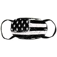 Black and White American Flag Dustproof Earloop Face Covers for Women Men, Pollen Climbing Climbing Half Face Mouth Cover - Anti Allergy Face and Nose Cover