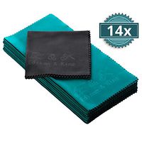 Microfiber Cleaning Cloth - Multipack Extremely Soft Glasses Cleaning Cloths - 8 x 8 inches (Pack of 14)