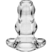 Perfect Fit Double Tunnel Plug Medium, 4.5 Inch, Clear