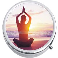 Yoga Meditation Beach Medicine Vitamin Pill Box