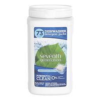 Seventh Generation Dishwasher Detergent Packs, Fragrance Free, 73 count