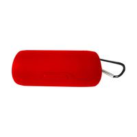 for Bose SoundSport Free Wireless Headset Protective Case, Slim and Form-Fitting Silicone Rubbe Shell Portable Keychain Case Cover for Bose SoundSport Free Earbuds Charging Case (Red)