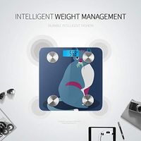 Cartoon Animation Cat Head Bathroom Body Scale Fitness Scale Scale Body Fat Tracks 8 Key Compositions Analyzer Sync with Fitness Apps 400 Lbs