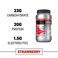 Science in Sport Rego Rapid Recovery Protein Shake Powder, Strawberry Flavor Post Workout Supplement Drink - 1.25 lb