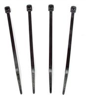 Hellermann Tyton T30R0C2 Standard Cable Tie, 5.8" Long, 30lb Tensile Strength, PA66, Black (Pack of 100)