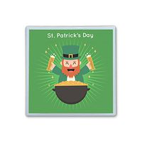 XIANN Care Contact Lens Box Holder Container Case Storage Eyecare Kit -St Patrick's Day with Cauldron and Coins