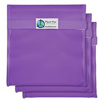 Planet Wise Tint Quart Bag - 3-Pack - Hook and Loop (Purple)