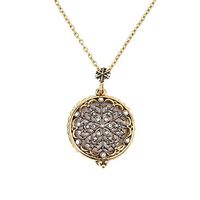 Sinfu Necklace For 1PC Women Personalized Fashion Magnifier Magnify Glass Reeding Chain Necklace Pendant Jewelry Accessories Collectors Gift (C)