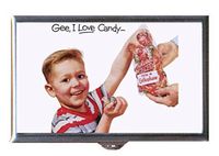 Gee, I Love Candy Retro Cute Little Boy Decorative Pill Box