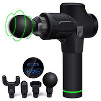 Massage Gun for Athletes,Cordless Deep Tissue Percussion Electric Body Massager Professional Handheld for Pain Relief Sore Muscle and Stiffness 20 Speed with Carrying case & 4 Massager Heads