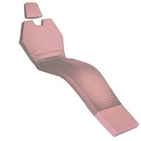 Memory Foam Dental Chair Overlay with Head Rest Rose