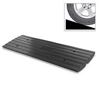 Car Driveway Curbside Bridge Ramp - Heavy Duty Rubber Threshold Curb Ramp, Used for Loading Dock, Garage, Sidewalk, Truck, Scooter, Bike, Motorcycle, Wheelchair Mobility, Other Vehicle - Pyle