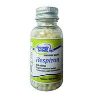 Respiron Homeopathic Pills by Heavenly Herbals, Inc. | 20 Gram, Approx 1000 Globules Packing | Manufactured in FDA Registered Facility | Non-GMO, Gluten Free | Money Back Guarantee!