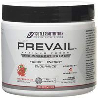Prevail Pre Workout Powder with Nootropics: Best Pre Workout for Men and Women, Cutting Edge Energy and Focus Supplement with L Citrulline, Alpha GPC, L Tyrosine, Neurofactor | Watermelon, 40 Scoops