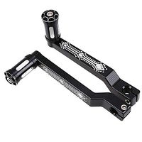 Frames & Fittings Motorcycle CNC Edge Cut Heel Toe Shift Lever w/Shifter Peg for Harley Electra Glide Heritage Softail FLTR FLHR Touring - (Color: F)