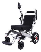 Electric Wheelchair Folding Lightweight 60 lbs w/Battery Supports 360 lbs Aircraft Grade Aluminum Alloy Frame Strength New Upgraded w/More Secure and Stable, FDA Approved (Seat Width 19.5", Silver)