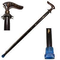 Nautical World Wooden Walking Stick for Women and Men - Wooden Walking Cane Hand Carved Stick with Brass Handle, Affordable Gift Decorative Walking Cane Fashion Statement for Men/Women/Seniors/Grandp