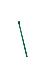 Industro 8" Nylon Construction Cable Ties, Green - 25 Pack