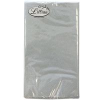 Lillian Tablesettings 15-Piece Bistro Napkins Set, Silver