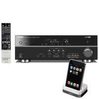Yamaha RX-V571BL 7.1 Channel 630 Watt AV Receiver (Each, Black) & Yamaha YDS-11SL iPod Dock for select Yamaha AV Products Bundle