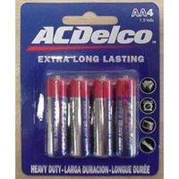 AC Delco - AAA 4 pack Heavy Duty Batteries (Cases of 48 items)