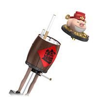 OLT - Cigarette Case Portable Cigarette case, Piglet Shape Smoking Box, Pull-Down Automatic pop-up Cigarette, Decoration can Hold 10 Cigarettes