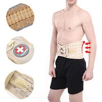 RZDJ Back Waist Lumbar Decompression Belt Massager Back Backache Pain Relief Spinal Air Traction Brace Supports Belt Bone Health Care