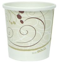 16 oz. Container, 3-4/5" Dia, White, PK500