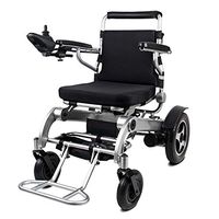 YOLANDEK Foldable Motorized Wheelchair Electric Power - Lightweight and Durable - (2 Batteries) Only 53 lb+3.5 lb per Li-ion Battery, Longest Driving Range Power Wheelchair