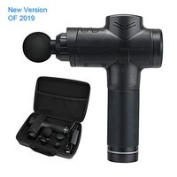 Adealink Massage Gun, Massage Device Professional Deep Muscle Massager Low Noise Massage Device Pain Relief Percussive Therapy Portable Handheld Adjustable Variation 4 Heads for Muscle Tension Relief