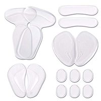 14 Pcs Shoe Inserts for Women Men Ball of Foot Pads for Foot Pain Relief Clear Back Heel Insoles Cushions High Heel Liners Insoles Shoes Pad Foot Protection Anti Slip Shoe Cushion