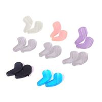 VORCOOL 5 Pairs Soft Silicone Eyeglasses Ear Hook Grips Holder Anti-Slip Ear Grip Hook Sungalsses Eyeglasses (Random Color)