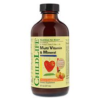 ChildLife Essentials Multi Vitamin and Mineral Natural for Infants, Babys, Kids, Toddlers, Children, and Teens, Orange/Mango Flavor, 8 Ounce
