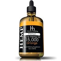 Hemp Oil for Pain Anxiety Relief :: Hemp 15,000mg :: Hemp Extract :: May Help with Inflammation, Joints, Mood, Sleep & More :: Hemp Drops :: Rich in Omega 3,6,9 (Orange)