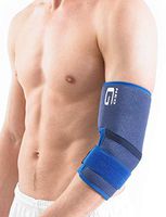 Neo G Elbow Support - for Epicondylitis, Tennis Golfers Elbow, Sprains, Strain Injuries, Tendonitis, Arthritis, Recovery, Sports - Adjustable Compression - Class 1 Medical Device - One Size - Blue