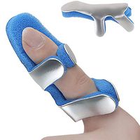 Reddhoon Frog Type Finger Splint, Finger Support Splint, Finger Straightening Brace with Padded for Pain Relief, 1 Pairs, Three Size Optional